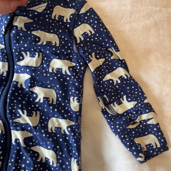 Hanna Andersson 3 Soft & Stretchy 2-Way Zip Pajama (6-12 Mos) - Picture 4 of 5
